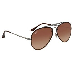 Ray-Ban RB3584N Blaze Aviator Sunglasses - Gunmetal Brown Gradient